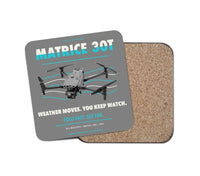 Thumbnail for DJI Matrice 30T design on gray 1 piece coaster
