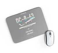 Thumbnail for Douglas DC-8-63 design on gray rectangle mouse pad