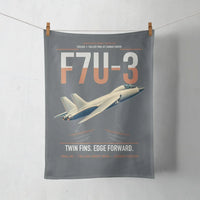 Thumbnail for F7U-3 Cutlass design on gray towel