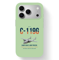 Thumbnail for C-119G Flying Boxcar design on light green magsafe iphone case, for iPhone 17 Pro
