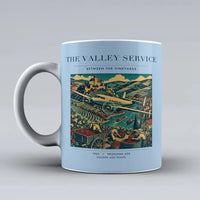Thumbnail for VINTAGE G4110 - The Valley Service - Ceramic Mug design on lightblue