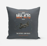 Thumbnail for Boeing MH-47G Chinook design on gray pillow
