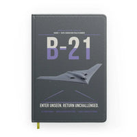 Thumbnail for B-21 Raider design on gray notebook