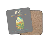 Thumbnail for Central Illinois Regional Airport (BMI) design on gray 1 piece coaster