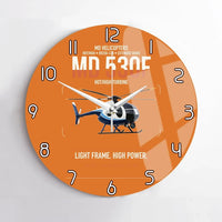 Thumbnail for MD Helicopters MD 530F design on orange no frame wall clock