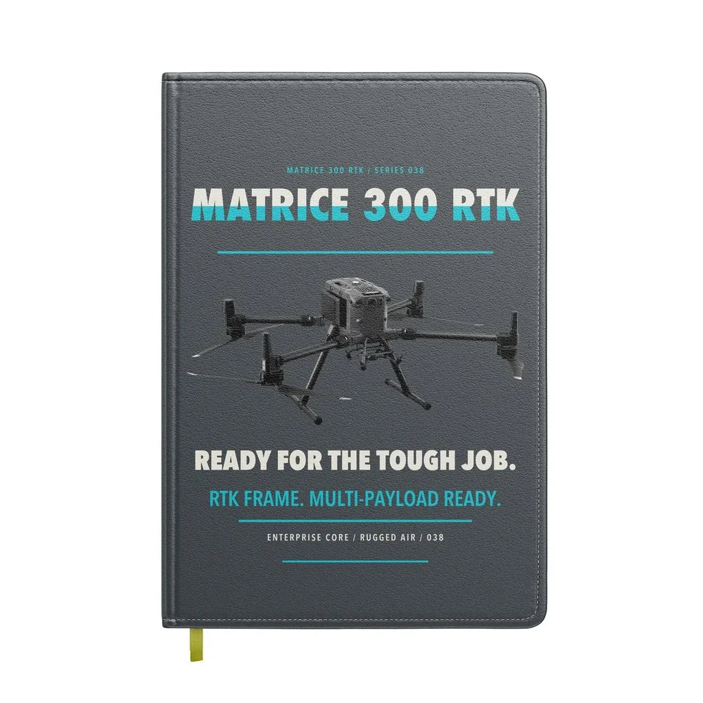 DJI Matrice 300 RTK design on gray notebook