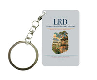Thumbnail for Laredo International Airport (LRD) design on light gray key chain