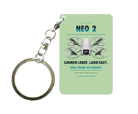 Thumbnail for DJI Neo 2 Key Chain design on light green key chain