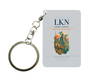 Thumbnail for Leknes Airport (LKN) design on light gray key chain