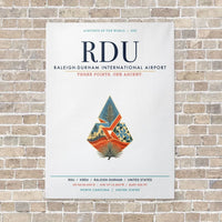 Thumbnail for Raleigh-Durham International Airport RDU vertical canvas print - no frame - white background
