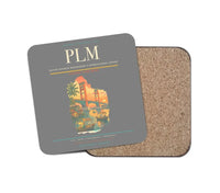 Thumbnail for Sultan Mahmud Badaruddin II International Airport (PLM) design on gray 1 piece coaster