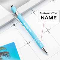 Thumbnail for A320neo & Text touch pen - light blue with name