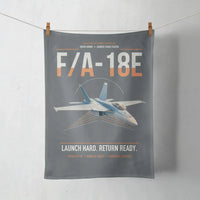 Thumbnail for F-A-18E Super Hornet design on gray towel