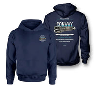 Thumbnail for CONWAY design on navy blue hoodie