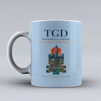 Thumbnail for Podgorica Airport TGD Mug - Light Blue