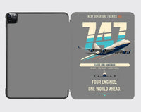 Thumbnail for Boeing 747-400 design on gray ipad tablet case