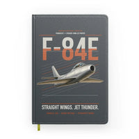 Thumbnail for F-84E Thunderjet design on gray notebook