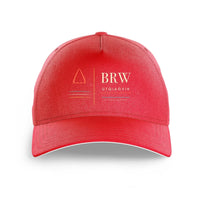 Thumbnail for Wiley Post–Will Rogers Memorial Airport BRW — Utqiagvik (BRW) design on red printed hat
