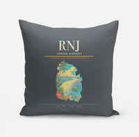 Thumbnail for Yoron Airport (RNJ) design on gray pillow