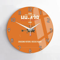 Thumbnail for Kaman HH-43B Huskie design on orange no frame wall clock