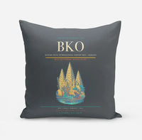 Thumbnail for Modibo Keita International Airport (BKO) design on gray pillow