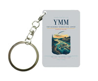 Thumbnail for Fort McMurray International Airport (YMM) design on light gray key chain