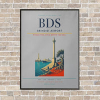 Thumbnail for Brindisi Airport BDS - Canvas Framed - Light Gray