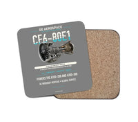 Thumbnail for CF6-80E1 design on gray 1 piece coaster