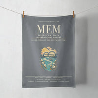 Thumbnail for Frederick W. Smith International Airport Memphis (MEM) design on gray towel