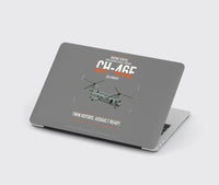 Thumbnail for Boeing Vertol CH-46E Sea Knight design on gray MacBook case