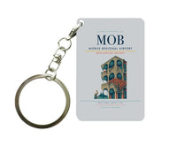 Thumbnail for Mobile Regional Airport (MOB) design on light gray key chain