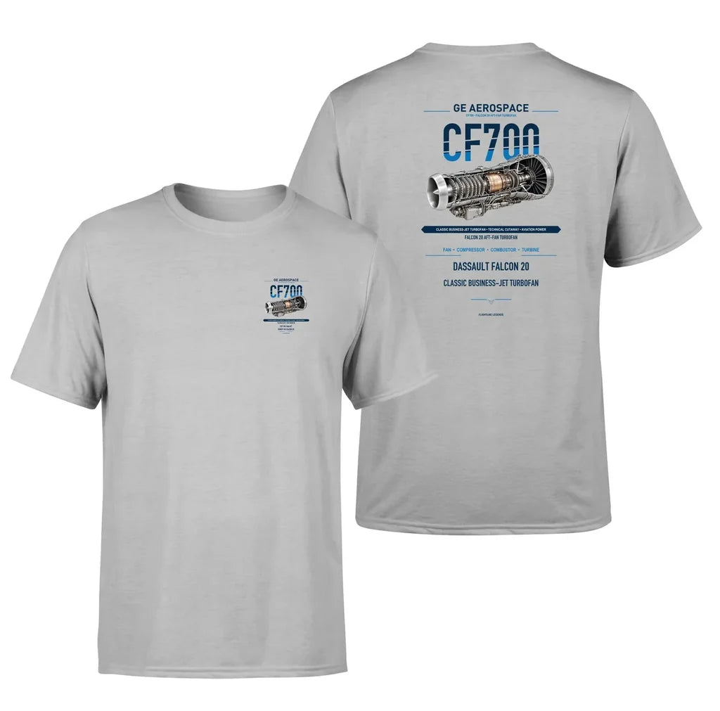 CF700 design on light gray t shirt