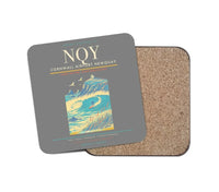 Thumbnail for Cornwall Airport Newquay (NQY) design on gray 1 piece coaster