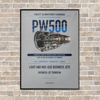 Thumbnail for PW500 vertical canvas print - framed - light gray background