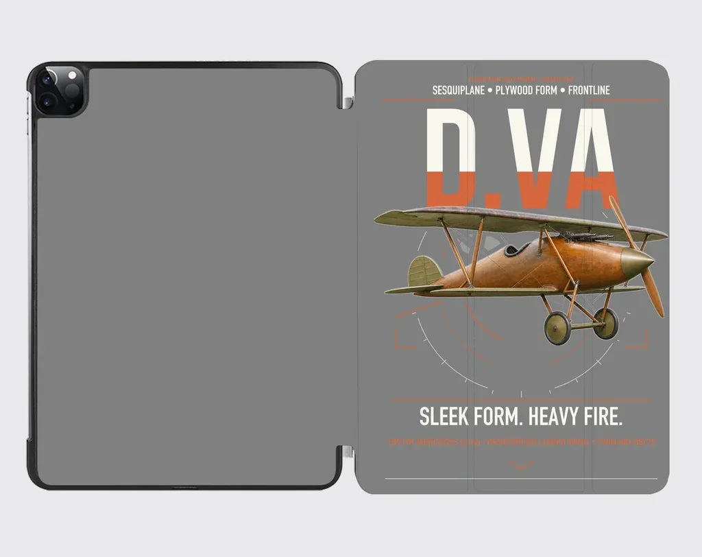 Albatros D.Va design on gray ipad tablet case