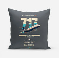 Thumbnail for Boeing 717-200 design on gray pillow