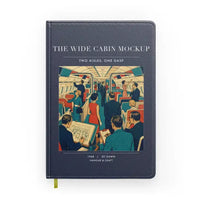 Thumbnail for VINTAGE G4467 - The Wide Cabin Mockup - Designed Notebooks design on navyblue