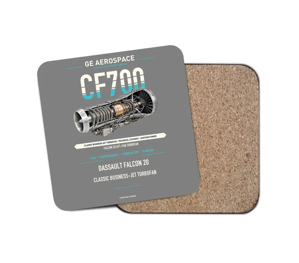 CF700 design on gray 1 piece coaster