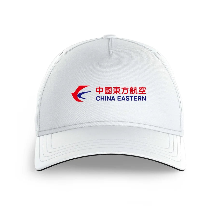 China Eastern Airlines logo printed on white cap