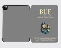 Thumbnail for Buffalo Niagara International Airport (BUF) design on gray ipad tablet case