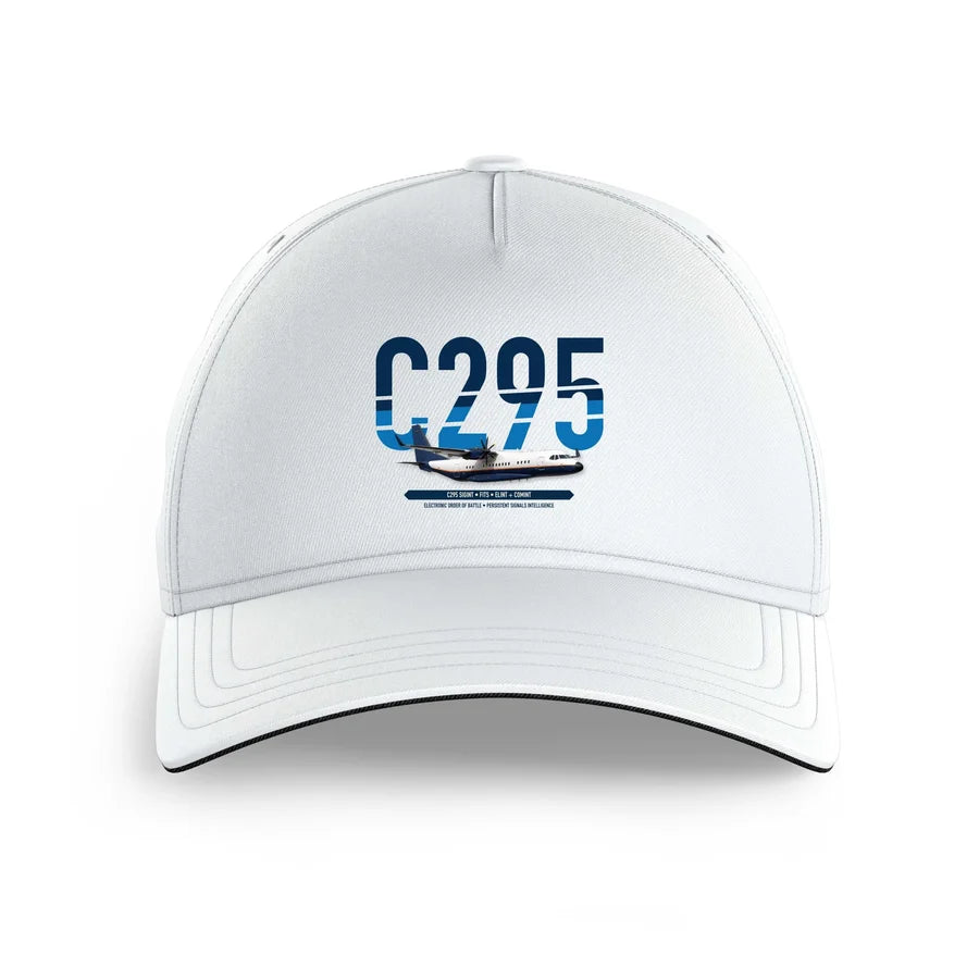 Airbus C295 SIGINT design on white printed hat