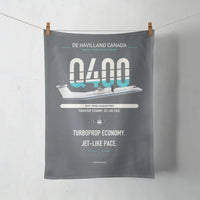 Thumbnail for De Havilland Dash 8-400 design on gray towel