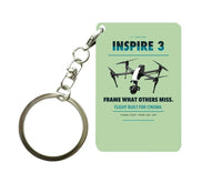 Thumbnail for DJI Inspire 3 Key Chain design on light green key chain