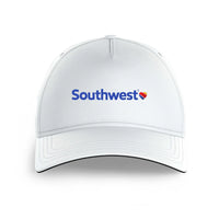 Thumbnail for Southwest Airlines logo printed on white cap
