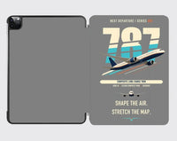 Thumbnail for Boeing 787-9 Dreamliner design on gray ipad tablet case