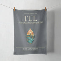 Thumbnail for Tulsa International Airport (TUL) design on gray towel