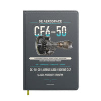 Thumbnail for CF6-50 design on gray notebook