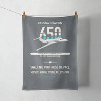 Thumbnail for Cessna Citation 650 - Citation III design on gray towel
