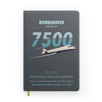 Thumbnail for Bombardier Global 7500 design on gray notebook