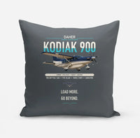 Thumbnail for Daher Kodiak 900 design on gray pillow